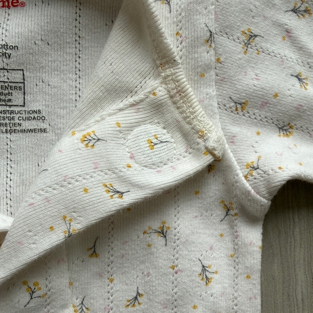 Magnetic Me White and Gold Baby Footie - Picture 6 of 7